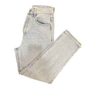 Pacsun High Rise Straight Jeans Womens Size‎ 26 Light Wash Denim Button Fly